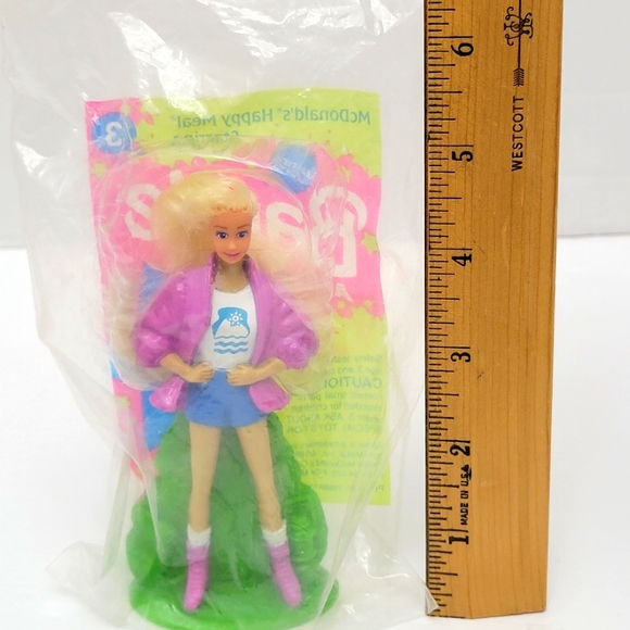 Vintage 3 McDs Barbie Camp Barbie, Loving Bride, Tour Guide Figurines 1990's - Picture 4 of 12
